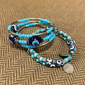 Evil Eye Wrap Bracelet